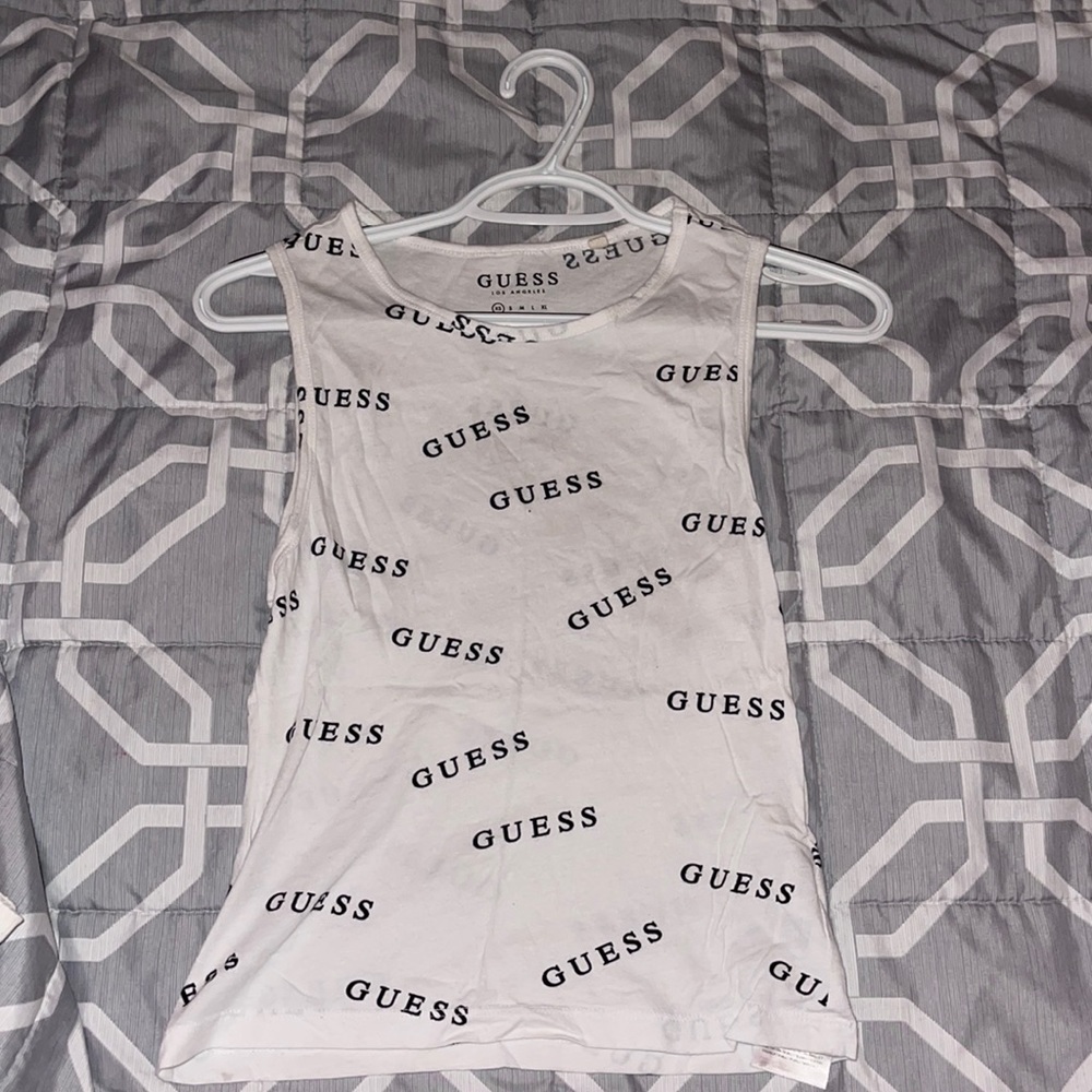 Guess tank top size XS black and white